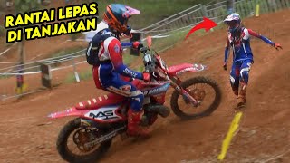 PEMBALAPNYA TURUN DARI TANJAKAN BUAT GANTI MOTOR HARD ENDURO INDONESIA [upl. by Natanhoj]