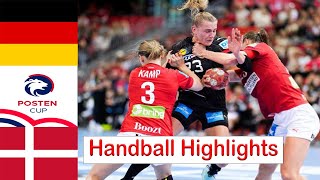 Germany Vs Denmark Handball Highlights Posten Cup Womens 2024 [upl. by Ajnot]