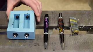 Turning Acrylic vs Allumilite Resin Pen Blanks [upl. by Dennison]