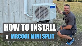 How to install a MrCool Mini Split from Start to Finish  Complete Walk through [upl. by Tezil]