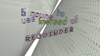 rejoinder  5 nouns meaning rejoinder sentence examples [upl. by Tasiana659]