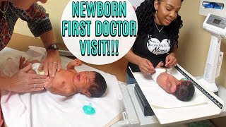 Newbornss First Doctor Visit VLOG22 [upl. by Errehs]