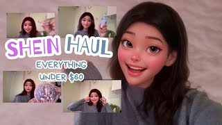 Shein Haul Unboxing 🎀  My first haul Vlog  Try on Haul [upl. by Concordia]