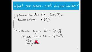 AS Biology  monosaccharides and disaccharides [upl. by Islehc311]