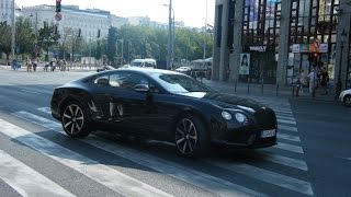 Bentley Continental GT V8 S sound and acceleration in Budapest [upl. by Shelia]