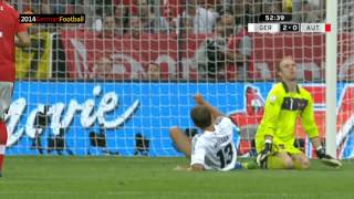 Deutschland Österreich 30 Schmidt ZDF Highlights WM 2014 Qualifikation [upl. by Anaytat]