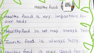 healthy food paragraph [upl. by Celeste]