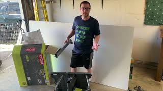 10” Ryobi table saw unboxing review model rts23 [upl. by Madelena]