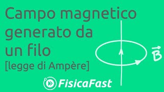 Campo magnetico generato da un filo percorso da corrente lezione di fisica [upl. by Salter]