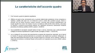 17102019  Lo strumento dell’accordo quadro per l’affidamento di lavori servizi e forniture [upl. by Fulbert]