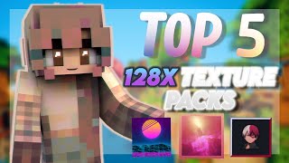 Top 5 BEST 128x Pack for pvp 189 Minecraft [upl. by Anirtal]