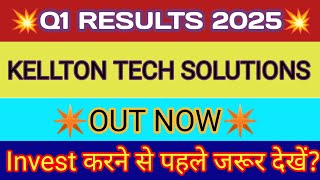 Kellton Tech Q1 Results 2024 🔴Kellton Tech Results🔴Kellton Tech Share Latest News🔴Kellton Tech Share [upl. by Savihc]