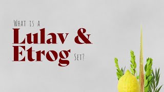 What Is a Lulav and Etrog [upl. by Hendrika]