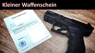 Kleiner Waffenschein  Wann brauche ich diesen  Was darf ich damit Schreckschusspistole [upl. by Eelyk]