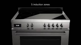 Bertazzoni Professional Series Cooker with Induction [upl. by Ojyram]