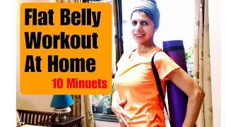 Flat Belly Workout at Home  Full Abs Exercise in 10 minuets  Lower abs  Get rid of belly fat [upl. by Mchale579]