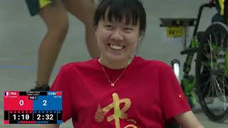 Olbia World Boccia Challenger 01102024 1407 Océane Garnier 🇫🇷 vs 1401 Ximei Lin 🇨🇳 BC4 [upl. by Enela420]