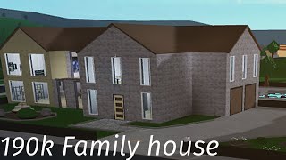 190k Family House speed build Roblox Bloxburg [upl. by Nanerb]