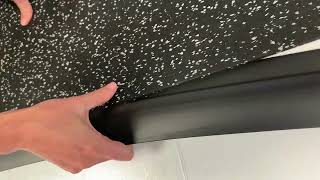 How to Install Vinyl Edge Reducer amp Transition Strips for Rubber Flooring Rolls [upl. by Nordin40]