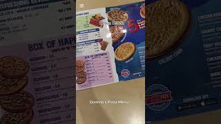 Dominos Pizza Menu [upl. by Annoyek209]