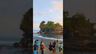 Lovely evening at Tanah Lot  Must Visit  Bali Trip bali lovebali travel trending balilife [upl. by Naujtna]