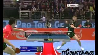 Zhang Jike  Best Backhand [upl. by Areit]