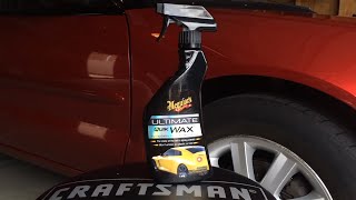 Meguiars Ultimate Quik Wax  Water Test [upl. by Issy908]