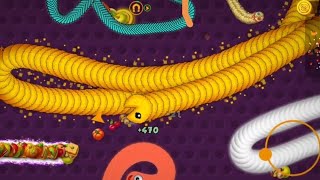 Worms Zone Killer Yellow Pixel SnakeWorms Zone Pro Best Gameplay wormszoneio gameplay snakevideo [upl. by Ahtiekahs279]