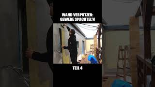 WAND VERPUTZEN  Gewebe spachteln  Teil 44 [upl. by Joses]