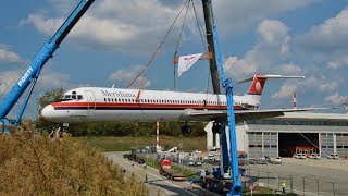 McDonnell Douglas MD82 Meridiana ISMEL quotlultimo voloquot da Malpensa a Volandia [upl. by Ayikur371]