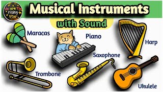 Musical Instruments Names  Musical Instruments with Sounds  WATRstar musicalinstrument [upl. by Repard]