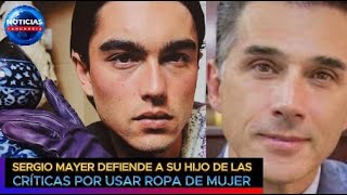 Sergio Mayer defiende a su hijo de las críticas por usar ropa de mujer sergiomayer [upl. by Atteynod]