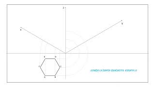 Assonometria isometrica di un PRISMA ESAGONALE [upl. by Idnis]