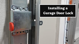 How to Install a Garage Door Lock  PrimeLine Indoor Sliding Deadlock [upl. by Painter]