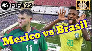 Mexico vs Brasil 2024 XBOX ONE FIFA 22 [upl. by Mcclenaghan]