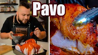 PAVO ADOBADO  Relleno y Puré de papa Asada  TOQUE Y SAZON [upl. by Tollmann]