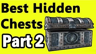 How to Get to the Secret Invisible Chest in Whiterun Part 2 Glitch  Cheat [upl. by Brelje]