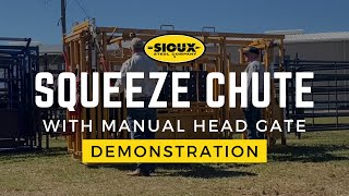 Sioux Steel Squeeze Chute Demonstration From Sunbelt Ag Expo [upl. by Nitsuga596]