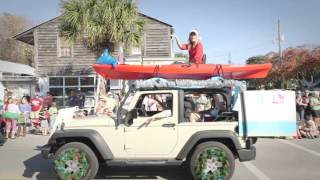 Folly Beach Christmas Parade Highlights 2015 [upl. by Areyk]