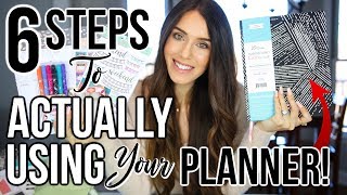 6 Steps To ACTUALLY USING Your Planner in 2019 [upl. by Akiemehs671]