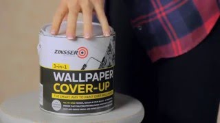 How to paint over wallpaper with Zinsser Wallpaper Cover Up [upl. by Aicekan]