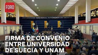 UNAM y Universidad de Gotemburgo de Suecia firman convenio  Paralelo 23 [upl. by Uhp]