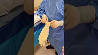 How do SURGEONS put on GLOVES🧤 😳 shorts [upl. by Ogait]