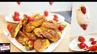 Pain 🥖 perdu au Chocolat et Mousse aux Fraises 🍓 Ndogou Chez Alphie Cuisine [upl. by Normi]