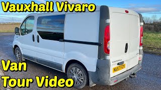 Vivaro Campervan Conversion Van Tour Video [upl. by Emya]