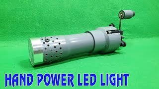 Build a Hand Power LED Light No Using Battery [upl. by Garzon]