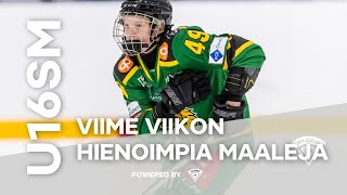 Videolla U16 SMsarjan viime viikon hienoimmat maalit [upl. by Haorbed]