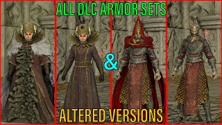 Elden Ring  All DLC Armor Sets And Altered Versions SHOWCASE  Timestamps [upl. by Nayra]