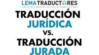 Traducción jurídica vs jurada [upl. by Anev]