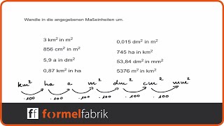 Flächeneinheiten umrechnen [upl. by Izogn]